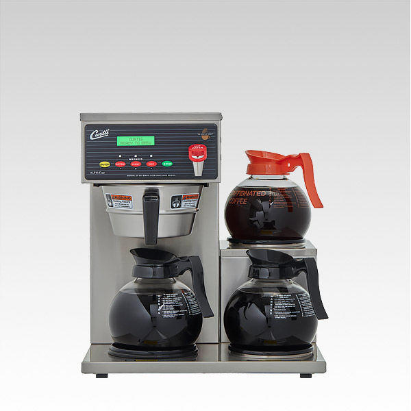 Curtis Alpha 5 DSR 2U/3L Automatic 5 Burner Coffee Brewer w/ faucet SS 120V 