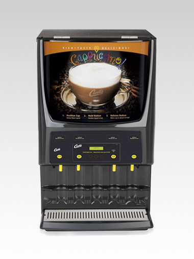 4 Station Primo Cappuccino with Lift Door and 2-5 lb & 2-10 lb Hoppers