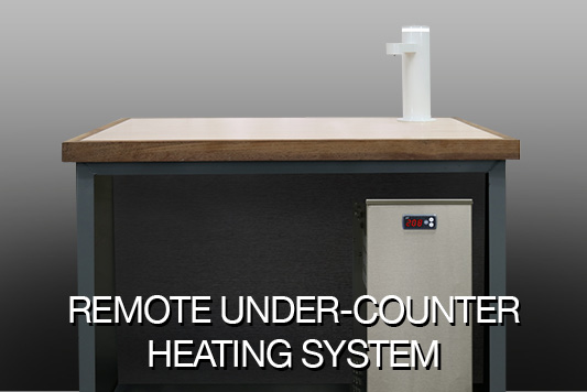 Remote under-counter heating system